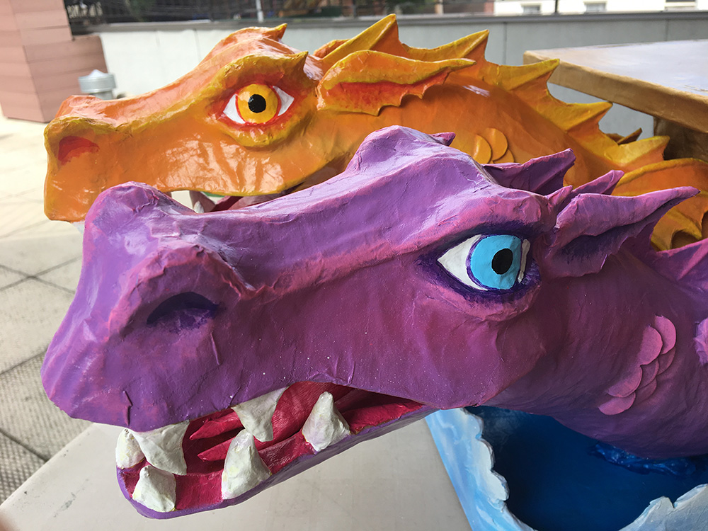 Custom paper mache dragon